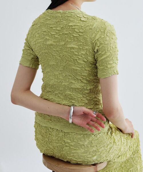 GALLEST / ギャレスト カットソー | ふくれジャカードトップス | 詳細4