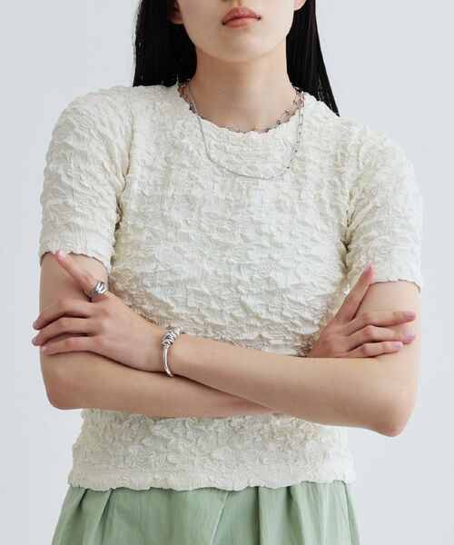 GALLEST / ギャレスト カットソー | ふくれジャカードトップス | 詳細8