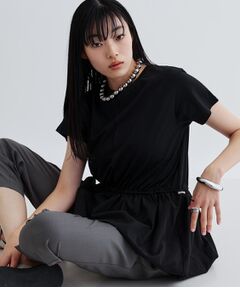 GALLEST / ギャレスト カットソー | スピンドルペプラムカットソー