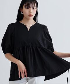 GALLEST / ギャレスト カットソー | ハートネックペプラムカットソー