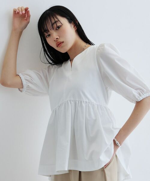 GALLEST / ギャレスト カットソー | ハートネックペプラムカットソー | 詳細18