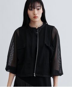 GALLEST / ギャレスト レザーブルゾン・ジャケット | スピンドルメッシュブルゾン