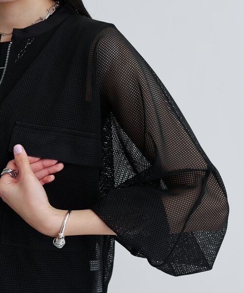 GALLEST / ギャレスト レザーブルゾン・ジャケット | スピンドルメッシュブルゾン | 詳細7