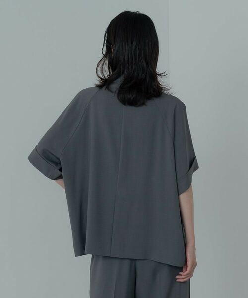 GALLEST / ギャレスト テーラードジャケット | 【セットアップ対応】イージーダブルブレスト半袖ジャケット | 詳細12