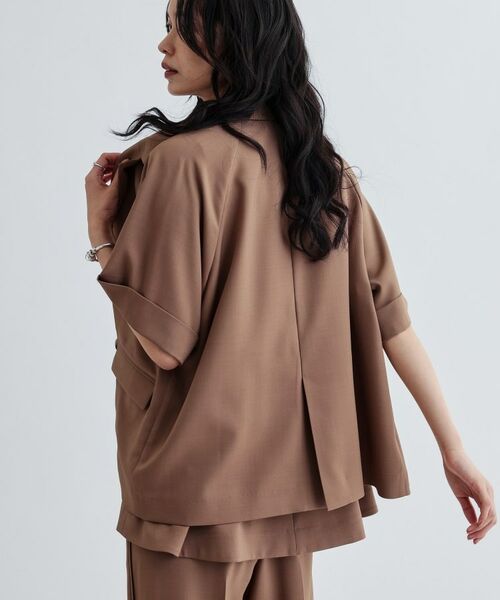 GALLEST / ギャレスト テーラードジャケット | 【セットアップ対応】イージーダブルブレスト半袖ジャケット | 詳細18