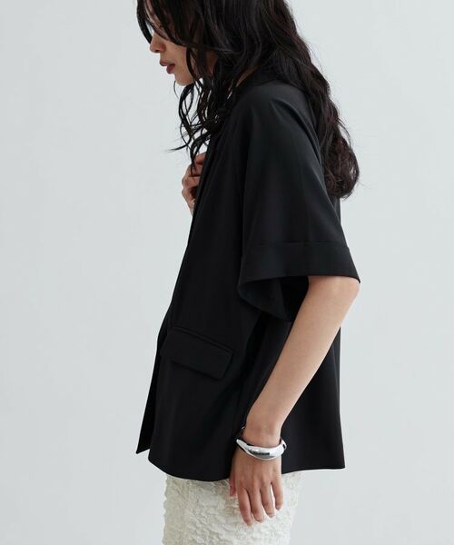 GALLEST / ギャレスト テーラードジャケット | 【セットアップ対応】イージーダブルブレスト半袖ジャケット | 詳細27