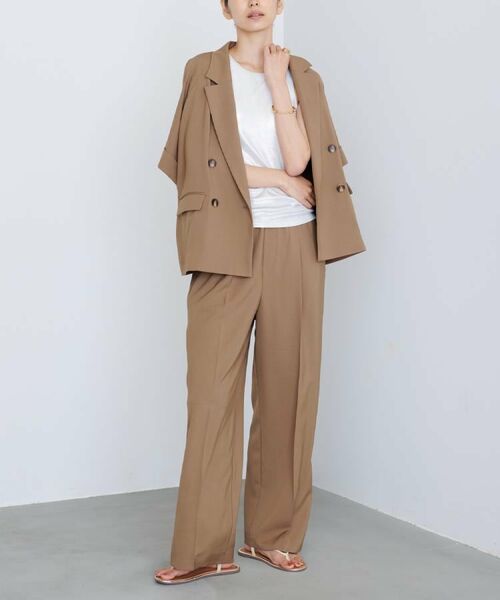 GALLEST / ギャレスト テーラードジャケット | 【セットアップ対応】イージーダブルブレスト半袖ジャケット | 詳細30