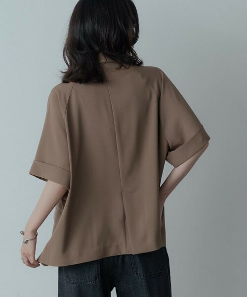 GALLEST / ギャレスト テーラードジャケット | 【セットアップ対応】イージーダブルブレスト半袖ジャケット | 詳細5