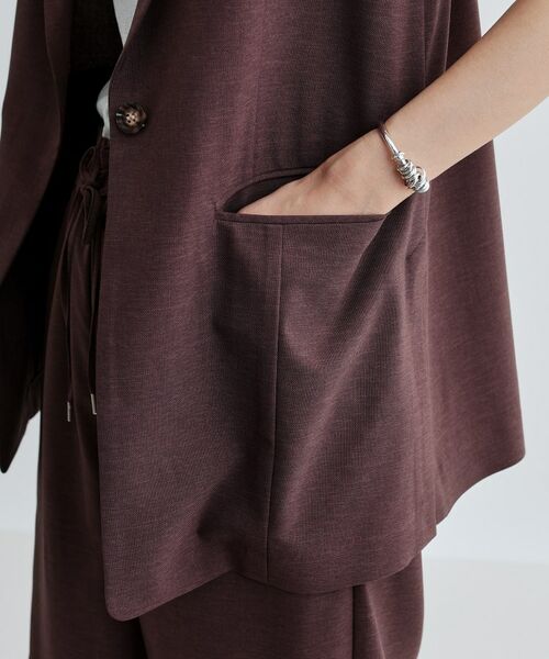 GALLEST / ギャレスト ベスト | 【セットアップ対応】リネンライクジレジャケット【カセット服/通勤・オフィス】 | 詳細16