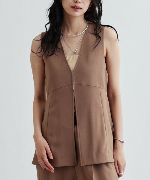 GALLEST / ギャレスト ベスト | 【セットアップ対応】イージーペプラムジレ | 詳細10
