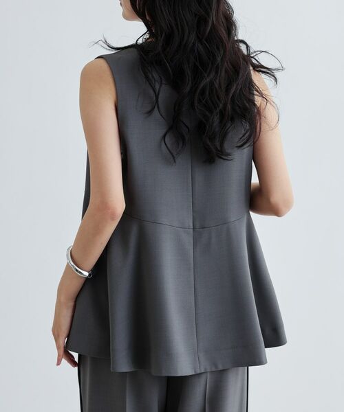 GALLEST / ギャレスト ベスト | 【セットアップ対応】イージーペプラムジレ | 詳細16