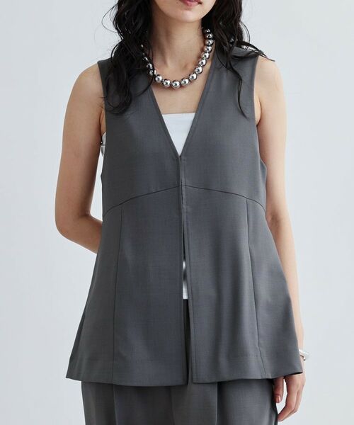 GALLEST / ギャレスト ベスト | 【セットアップ対応】イージーペプラムジレ | 詳細19