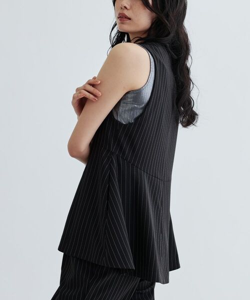 GALLEST / ギャレスト ベスト | 【セットアップ対応】イージーペプラムジレ | 詳細6
