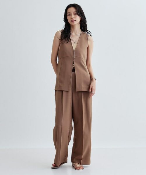 GALLEST / ギャレスト ベスト | 【セットアップ対応】イージーペプラムジレ | 詳細8