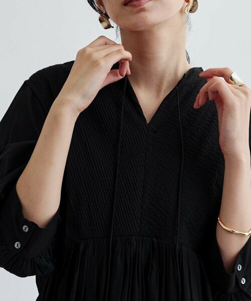 GALLEST / ギャレスト ロング・マキシ丈ワンピース | ピンタックコットンワンピース | 詳細10