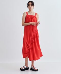 GALLEST / ギャレスト ロング・マキシ丈ワンピース | イレギュラーシャーリングワンピース