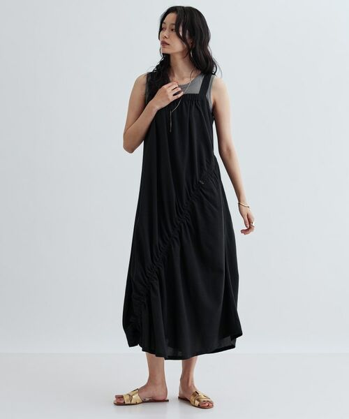 GALLEST / ギャレスト ロング・マキシ丈ワンピース | イレギュラーシャーリングワンピース | 詳細1
