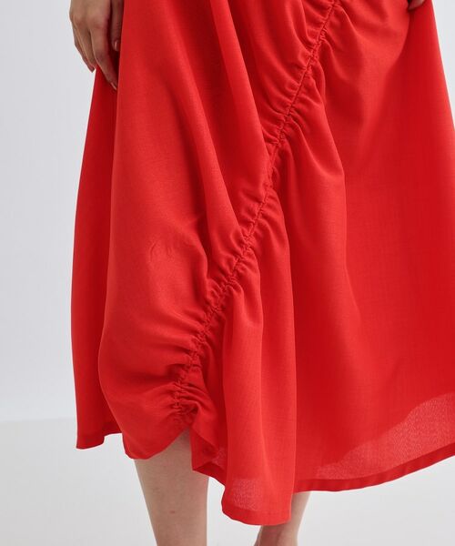 GALLEST / ギャレスト ロング・マキシ丈ワンピース | イレギュラーシャーリングワンピース | 詳細13
