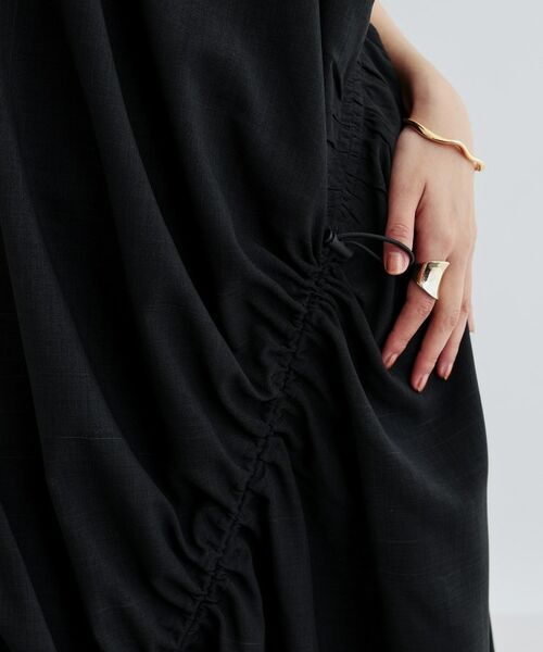 GALLEST / ギャレスト ロング・マキシ丈ワンピース | イレギュラーシャーリングワンピース | 詳細5