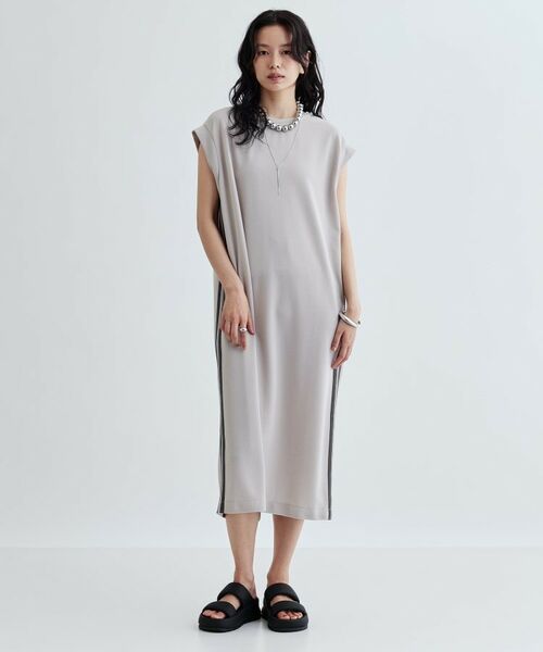 GALLEST / ギャレスト ロング・マキシ丈ワンピース | サイドラインジョーゼットワンピース | 詳細1