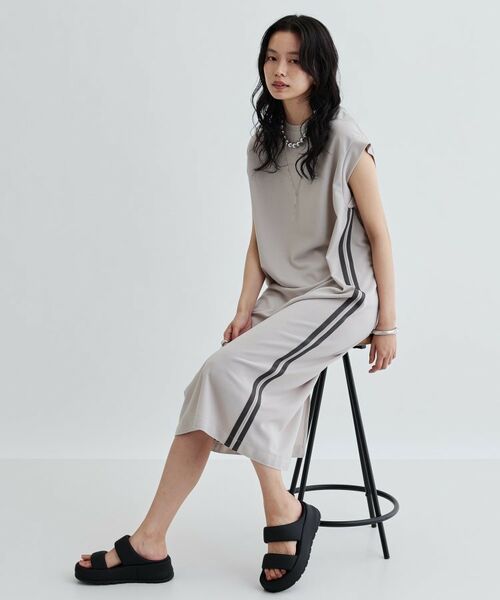 GALLEST / ギャレスト ロング・マキシ丈ワンピース | サイドラインジョーゼットワンピース | 詳細7