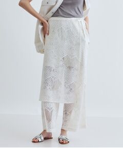 GALLEST / ギャレスト ショート・ハーフ・半端丈パンツ | ラップスカート付きレースパンツ