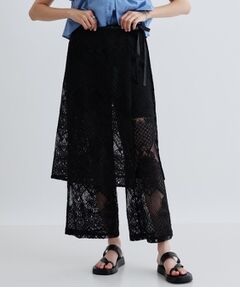 GALLEST / ギャレスト ショート・ハーフ・半端丈パンツ | ラップスカート付きレースパンツ