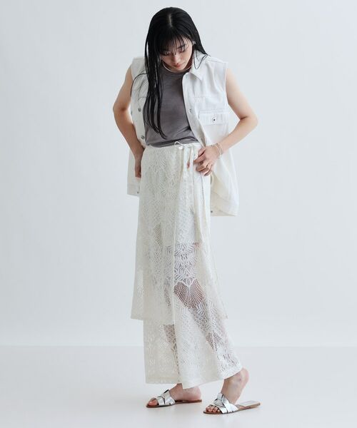 GALLEST / ギャレスト ショート・ハーフ・半端丈パンツ | ラップスカート付きレースパンツ | 詳細2