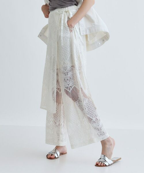 GALLEST / ギャレスト ショート・ハーフ・半端丈パンツ | ラップスカート付きレースパンツ | 詳細4