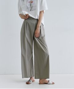 GALLEST / ギャレスト ショート・ハーフ・半端丈パンツ | タイプライターラップワイドパンツ