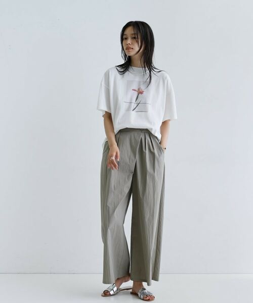 GALLEST / ギャレスト ショート・ハーフ・半端丈パンツ | タイプライターラップワイドパンツ | 詳細1