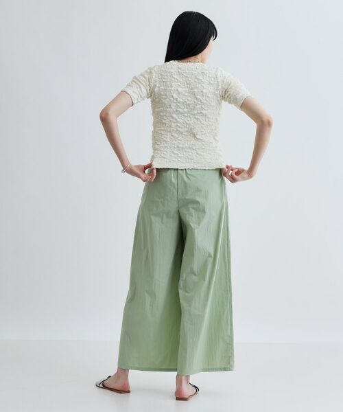 GALLEST / ギャレスト ショート・ハーフ・半端丈パンツ | タイプライターラップワイドパンツ | 詳細10