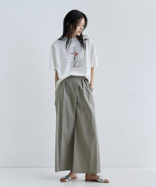 GALLEST / ギャレスト ショート・ハーフ・半端丈パンツ | タイプライターラップワイドパンツ | 詳細2
