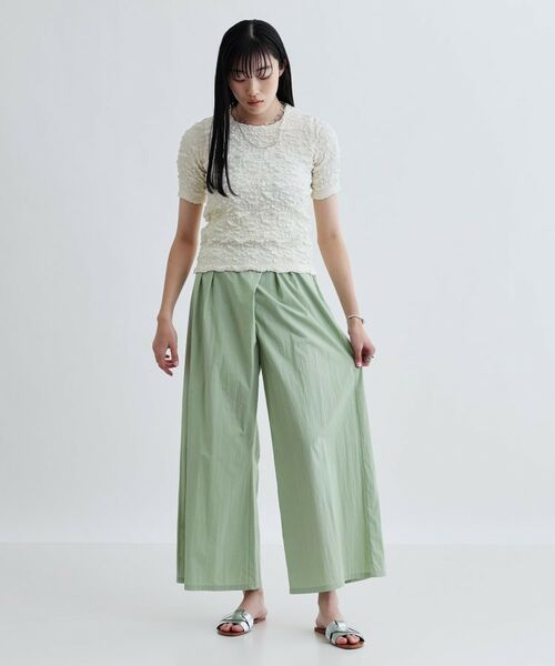 GALLEST / ギャレスト ショート・ハーフ・半端丈パンツ | タイプライターラップワイドパンツ | 詳細9