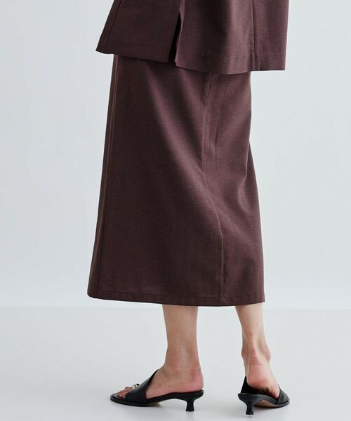 GALLEST / ギャレスト ロング・マキシ丈スカート | 【セットアップ対応】リネンライクボックスタックスカート【カセット服/通勤・オフィス】 | 詳細10