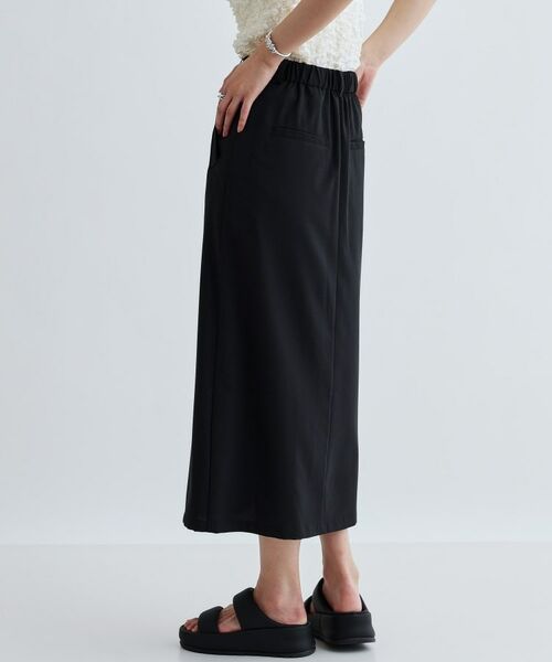 GALLEST / ギャレスト ロング・マキシ丈スカート | 【セットアップ対応】リネンライクボックスタックスカート【カセット服/通勤・オフィス】 | 詳細4