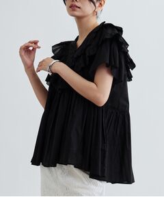 GALLEST / ギャレスト シャツ・ブラウス | フリルレイヤードコットンブラウス