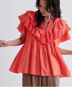 GALLEST / ギャレスト シャツ・ブラウス | フリルレイヤードコットンブラウス