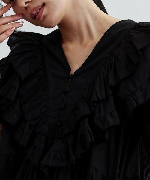 GALLEST / ギャレスト シャツ・ブラウス | フリルレイヤードコットンブラウス | 詳細14