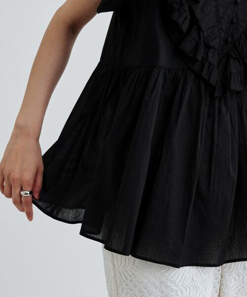 GALLEST / ギャレスト シャツ・ブラウス | フリルレイヤードコットンブラウス | 詳細15