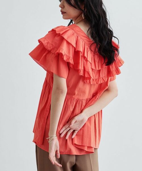 GALLEST / ギャレスト シャツ・ブラウス | フリルレイヤードコットンブラウス | 詳細6
