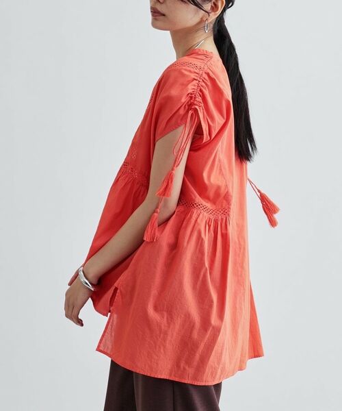 GALLEST / ギャレスト シャツ・ブラウス | シャーリングスリーブコットンブラウス | 詳細10