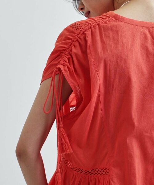 GALLEST / ギャレスト シャツ・ブラウス | シャーリングスリーブコットンブラウス | 詳細11