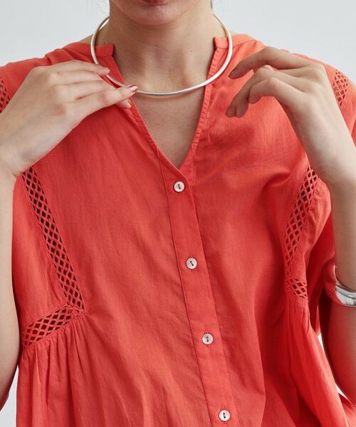 GALLEST / ギャレスト シャツ・ブラウス | シャーリングスリーブコットンブラウス | 詳細13