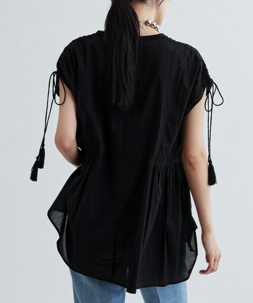 GALLEST / ギャレスト シャツ・ブラウス | シャーリングスリーブコットンブラウス | 詳細5