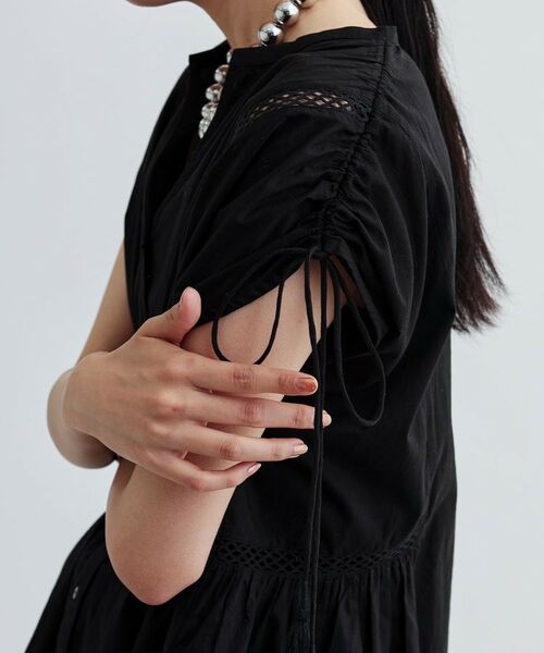 GALLEST / ギャレスト シャツ・ブラウス | シャーリングスリーブコットンブラウス | 詳細6