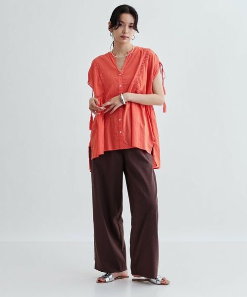 GALLEST / ギャレスト シャツ・ブラウス | シャーリングスリーブコットンブラウス | 詳細7