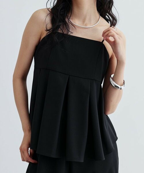 GALLEST / ギャレスト キャミソール・チューブトップ | 【セットアップ対応】リネンライクビスチェ【カセット服/通勤・オフィス】 | 詳細1