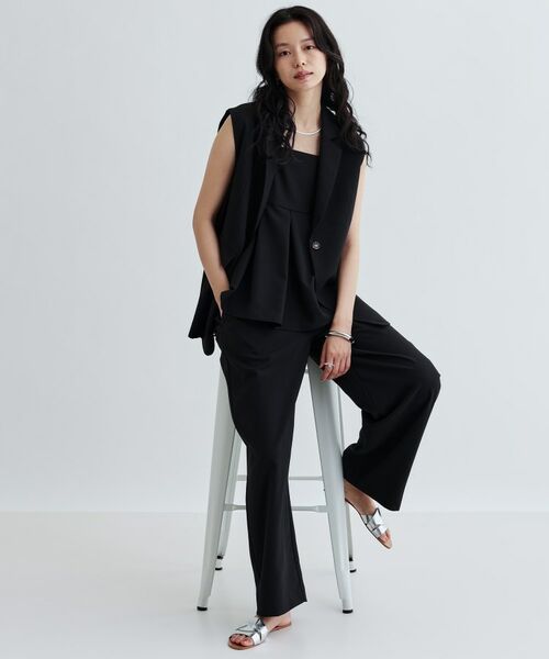 GALLEST / ギャレスト キャミソール・チューブトップ | 【セットアップ対応】リネンライクビスチェ【カセット服/通勤・オフィス】 | 詳細5