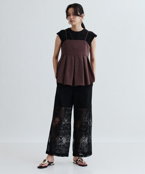 GALLEST / ギャレスト キャミソール・チューブトップ | 【セットアップ対応】リネンライクビスチェ【カセット服/通勤・オフィス】 | 詳細8